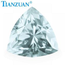 Blue Color Trillion Shape Moissanite Diamond Cut Loose Gems Stone For Jewelry Making