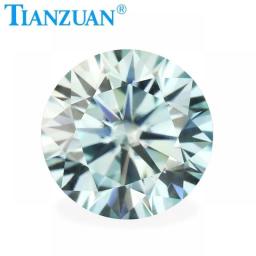 5mm To 12mm Blue Color Round Brilliant Cut Moissanite Loose Gems Stone For Jewelry Making