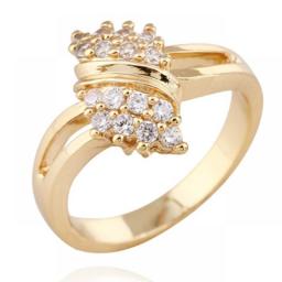 100Percent 14K Gold Diamond Charm Lady Rings For Women Bohemia Engagement Irregular Aros Mujer Oreja 14 K Gold Jewelry