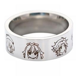 LB3157 Genshin Impact Game Rings Fashion Charm Finger Rings Women Jewelry Ring Men Stainless Steel Rings For Teens