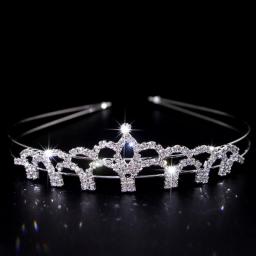 Exquisite Princess Crystal Tiara Crown Headband Children Girls Love Bride Prom Wedding Party Accessories Jewelry Gifts New