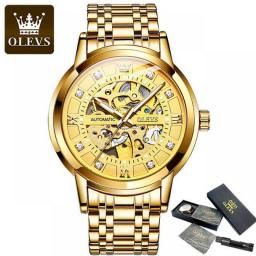 OLEVS Luxuri Watch Men Waterproof Luminous Casual Automatic Mechanical Watche Sports Men Stainless Steel Wristwatch Reloj Hombre