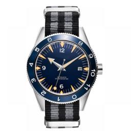 Corgeut 41mm Automatic Mechanical Watch Men Luxury Military 007 Clock Nylon Strap Luminous Waterproof Calendar Male WristWatch