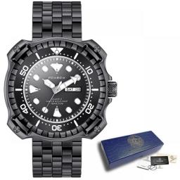 LIGE Fashion Mens Watches FOXBOX Top Brand Luxury Silicone Watch Men Casua Sports Waterproof Chronograph Relogio Masculino+BOX