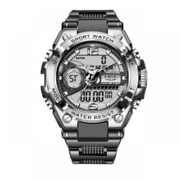 2023 LIGE Brand Foxbox Digital Mens Watches Top Luxury Sport Quartz Wristwatch For Men All Steel Military Waterproof Clock+Box