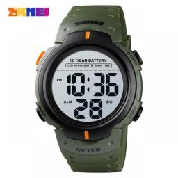 SKMEI 1560 Sport Electronics Watch Men 100M Waterproof LED Light Digital Men's Watches Fashion Stopwatch Reloj Masculino Clock