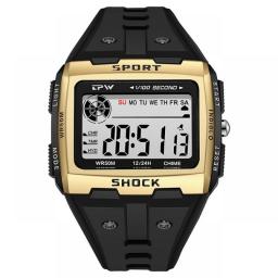 Big Numbers Full Size Digital Watch Easy To Read 5ATM Water Resistant