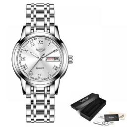 LIGE 2020 New Gold Watch Women Watches Ladies Creative Steel Women's Bracelet Watches Female Waterproof Clock Relogio Feminino