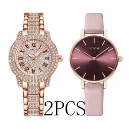 NIBOSI 2023 New Fashion Women Watches Rose Gold Ladies Bracelet Watches Reloj Mujer Creative Waterproof Quartz Watches For Women