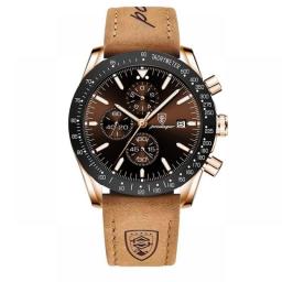 POEDAGAR Luxury Men Watch High Quality Fashion Chronograph Waterproof Luminous Date Stainless Steel Quartz Watch Man Clock Reloj