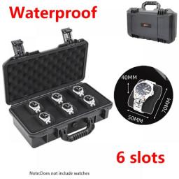6/15 Slot Abs Plastic Watch Case Portable Waterproof Watch Case Is Used To Store Watches Tool Box