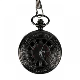 Retro Hanging Watch Steampunk Decorate Brooch Watch For Man Quartz Pocket Watch Vintage Roman Numbers Metal Fob-watch Metal Case