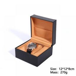 Pu Flip Watch Case Packing Box Jewelry Storage Jewelry Watch Organizer Boxes Free Customized Logo Large Volume Wholesale Price