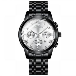 FNGEEN Fashion Couple Watches For Men Women Stainless Steel Quartz Watches Top Brand Luxury Calendar Clock Lovers Wristwatch