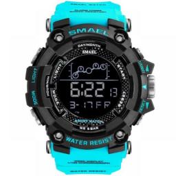 SMAEL Men Outdoor Sports Waterproof Luminous Round Dial Electronic Wrist Watch
