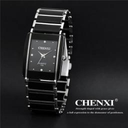 Square Watches Diamond His Hers Watch Sets For Men And Women Top Luxury Brand Waterproof Stainless Steel Couple Items For Lovers