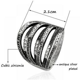 SINLEERY Vintage Hollow Flowers Shape Rings For Women Gothic Style Silver Color Fashion Party Jewelry Ring 2021 Trend ZD1 SSP