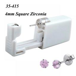 1Piece 316l Surgical Steel Disposable Sterilized Ear Piercing Units Gun Tools With CZ Crystal Earring Stud Body Piercing Jewelry