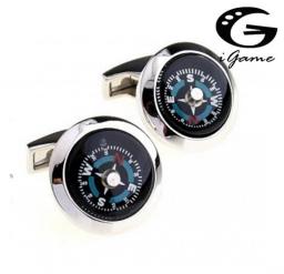 Free Shipping Functional Compass Cufflinks Novelty Design Top Quality Copper Cuff Links Wholesale&retail