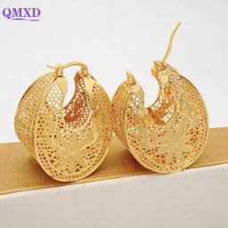Fashion Dubai Jewelry Sets Copper Earrings Pendent Necklace For Women Romantic Sets Daily Wear Party Wedding Anniversary Gifts