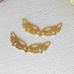 5PCS Angel Wings Pendant DIY Stainless Steel Gift For Women Men Charm Pendant For Bracelet Jewelry Findings