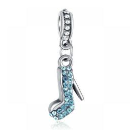 1Pcs New Cute Blue Airplane Moon Fish Pendant Suitable For Pandora Charm Bracelet Necklace Accessory Women DIY Jewelry Making