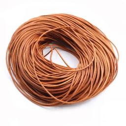 1 1.5 2 2.5 3 4 5mm 4 Color Genuine Cow Leather Round Thong Cord DIY Bracelet Findings Rope String For Jewelry Making