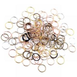 200pcs/Lot 3/4/5/6/7/8/10mm Metal DIY Jewelry Findings Open Single Loops Jump Rings & Split Ring For Jewelry Making
