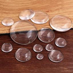 Round Flat Back Clear Glass Cabochon For DIY Jewelry Making 6mm 8mm 10mm 12mm 14mm 16mm 18mm 20mm 25mm 30mm 35mm