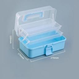 New Transparent Plastic Large Capacity Jewelry Holder Ring Earring Organizer Box Portable Easy Take Storage Container