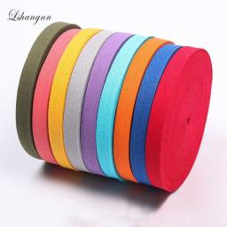 Lshangnn 2cm 45yards 100Percent Cotton Belt Herringbone Tape Package Cotton Ribbon 26 Colours For Handmade Diy Cloth Accessories