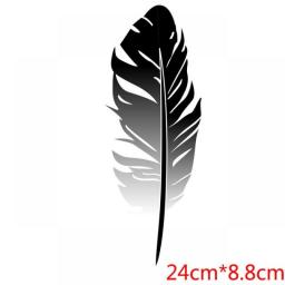 Color Feather Harajuku Heat Transfer Stickers Thermo Stickers Tranfer Sticker For Cloth Appliques For Clothing DIY Graphic