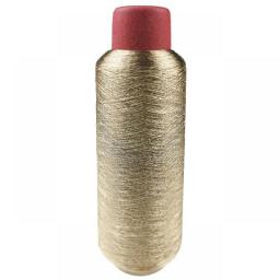Sanbest Manual Metallic Embroidery Thread For Machine 150D 3200M DIY Hand Knitting Bright Silk Gold Cross Stitch Textile Yarn