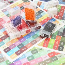 Diamond Painting Color Stickers 447 New DMC Color Number Sticker Square Labels