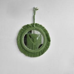 New Arrival Handmade Macrame Taperstry With Mirror Taperstry Mirror Wall Hanging Mirror Bohemian Mirror