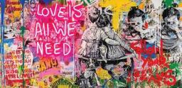 LOVE IS ALL WE NEED Graffiti Art Paintings Print On Canvas Art Posters And Prints Street Art Wall Picture Home Decoration Cuadro