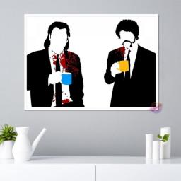 Pulp Fiction Classic Movie Quentin Tarantino Vintage Art Painting Silk Canvas Poster Wall Home Decor