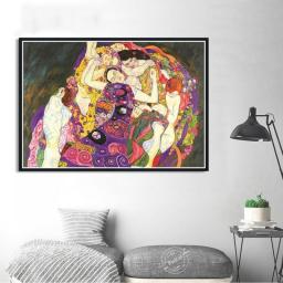 Gustav Klimt Wall Art Canvas Painting Posters And Prints  Picture Vintage Poster Decorative Home Decor