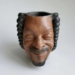 Creative Human Face Flower Pot Older Man Face Planter Pot Pen Penceil Holder Desktop Ornaments Home Garden Decor