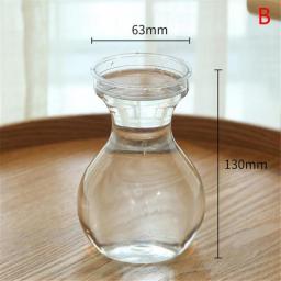 Small Vase For Centerpieces Flower Plastic Bud Vases Rustic Mini Clear Vase Unique Shapes For Wedding Dinning Home Decoration