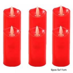 LED Flameless Candles , 3PCS/ 6PCS LED Candles Lights Battery Operated Plastic Pillar Flickering Candle Light For Party Decor