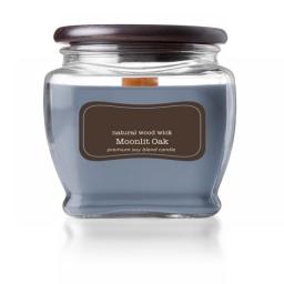 POPTOP Moonlit Oak 15 Oz Jar Candle, Blue