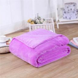Soft Solid Black Color Coral Fleece Blanket Warm Sofa Cover Twin Queen Size Fluffy Flannel Mink Throw Plaid Plane Blankets
