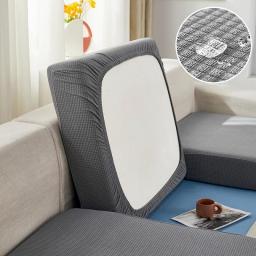 Winter Waterproof Sofa Seat Cushion Cover Jacquard Elastic Nordic L-shape Corner Sofa Couch Cover Anti-dust Furniture Protector