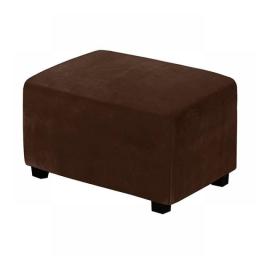 11 Solid Colors Velvet Fabric Ottoman Slipcovers Rectangle Footrest Sofa Stretch Slipcovers Larger Size Bedroom Protect Cover