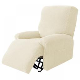 Jacquard Recliner Sofa Cover Stretch Soft High Elastic Sofa Cover With Pocket Non-slip Furniture Protector For Living Room Decor