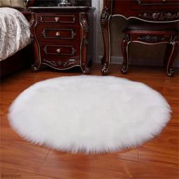 300*300mm Soft Artificial Sheepskin Rug Chair Cover Bedroom Mat Artificial Wool Warm Hairy Carpet Seat Textil Fur Area Rugs