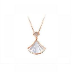 18K Gold Diamond Chain Set Female Light Luxury High Sense Design Rose Gold Jewelry Bride Girl Necklace Mother's Day Gift