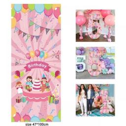 Birthday Party 3D Digital KT Board 0 1-9 Number Vertical Cardboard Pink Balloons Pattern Background Board With Display Box