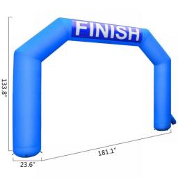 VEVOR 15ft Outdoor Inflatable Arch Start Finish Line Hexagon W/ Blower Inflatable Archway For Race Outdoor Advertising Commerce